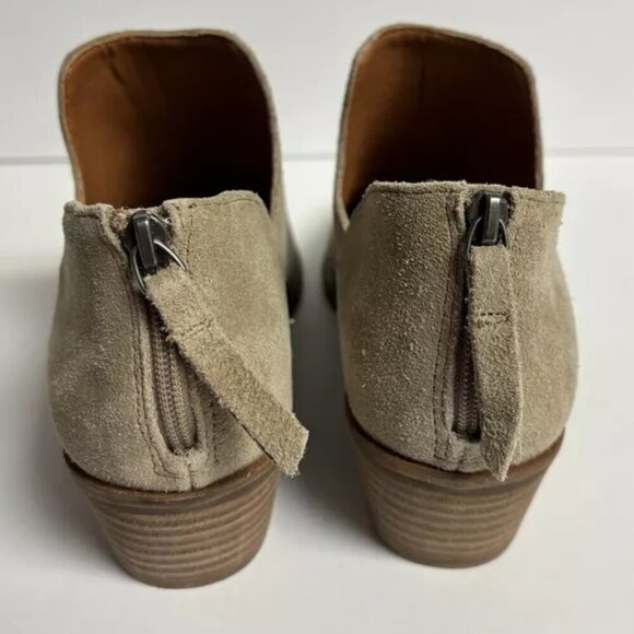 Lucky Brand Women Lucky Brand Women’s Freelia, Taupe Ankle Booties, Size 7.5 M